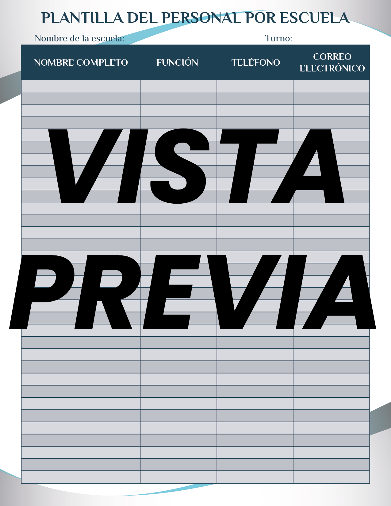 Agenda forma Azul SUPERVISOR Primaria