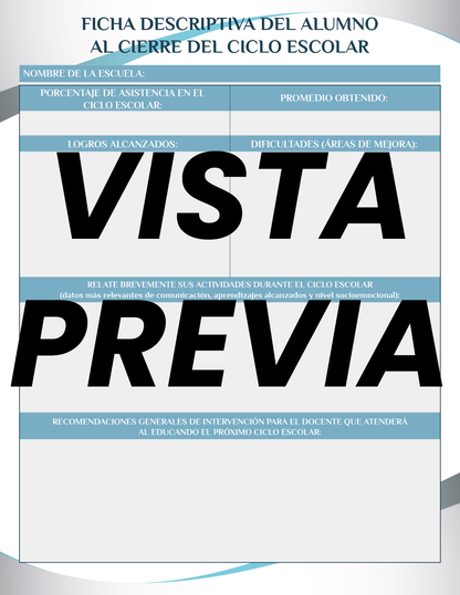 Agenda forma Azul SUPERVISOR Primaria