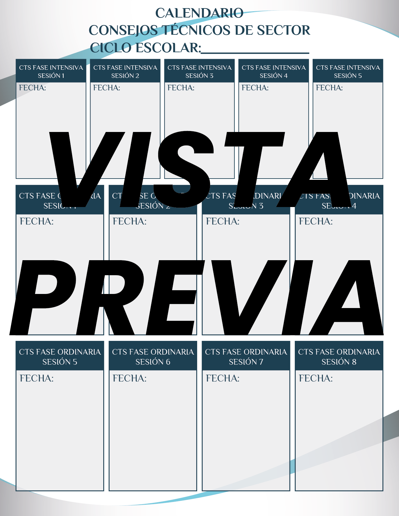 Agenda forma Azul SUPERVISOR Primaria