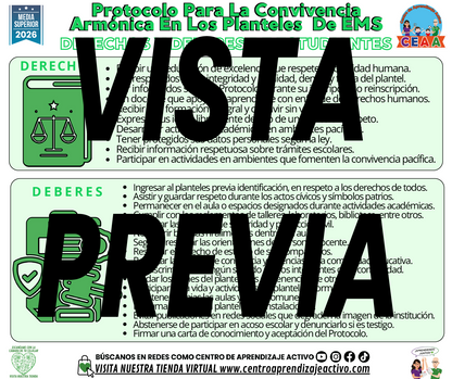 Infografía Protocolo Para La Convivencia Armónica En Los Planteles De EMS - Derechos Y Deberes de los Estudiantes - MEDIA SUPERIOR
