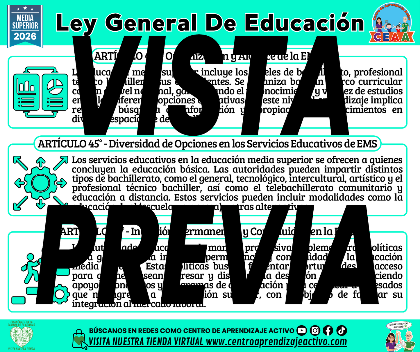 Infografía Ley General De Educación - MEDIA SUPERIOR