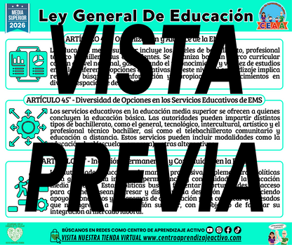 Infografía Ley General De Educación - MEDIA SUPERIOR