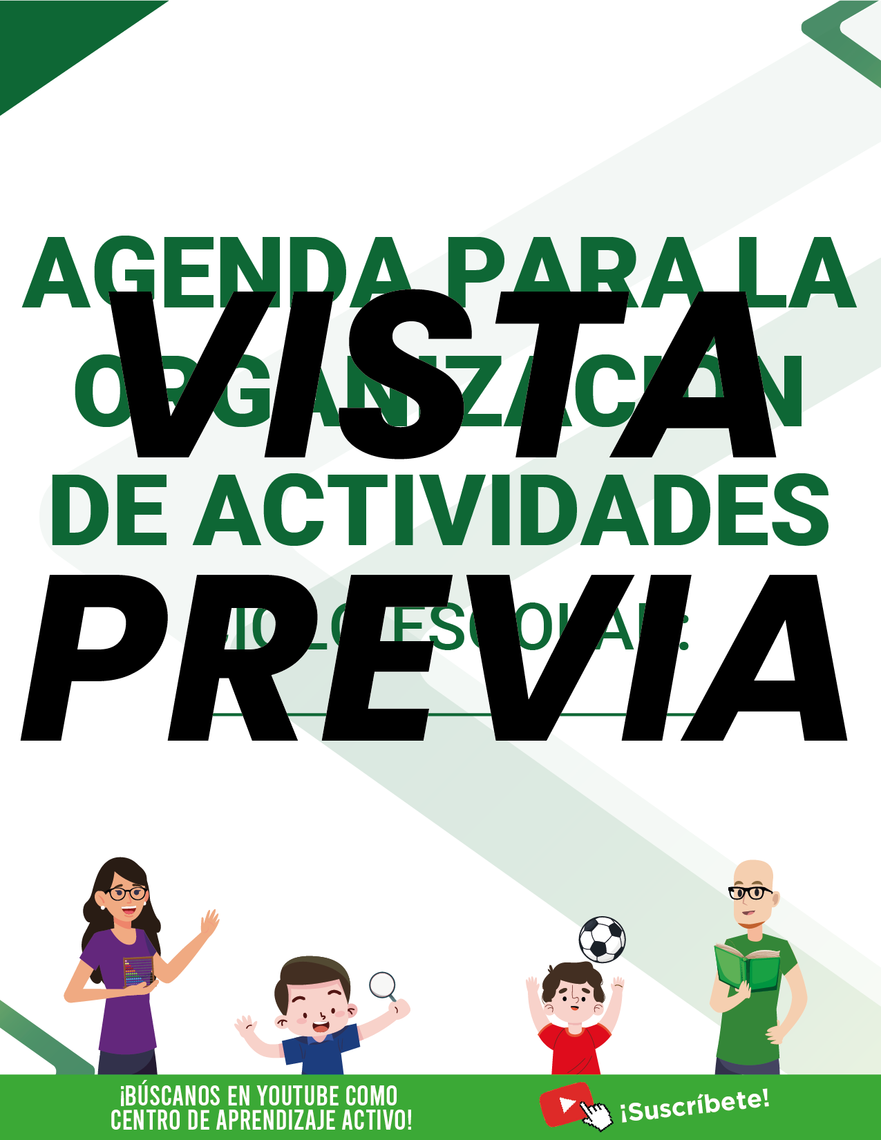 Agenda Formal Verde DIRECTOR Primaria