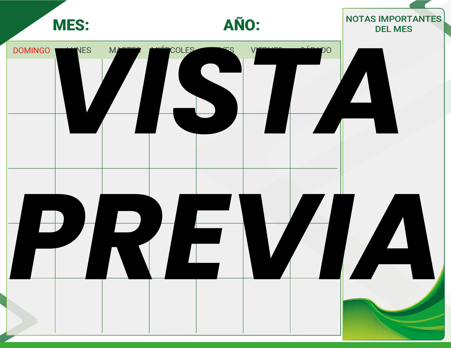 Agenda Formal Verde DIRECTOR Primaria