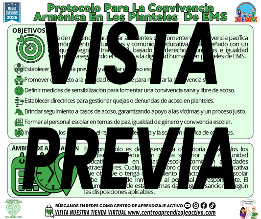 Infografía Protocolo Para La Convivencia Armónica En Los Planteles De EMS - MEDIA SUPERIOR