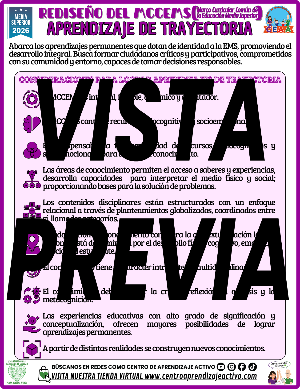 Infografía REDISEÑO DEL MCCEMS - APRENDIZAJE DE TRAYECTORIA - MEDIA SUPERIOR