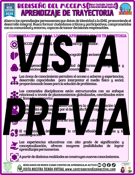 Infografía REDISEÑO DEL MCCEMS - APRENDIZAJE DE TRAYECTORIA - MEDIA SUPERIOR