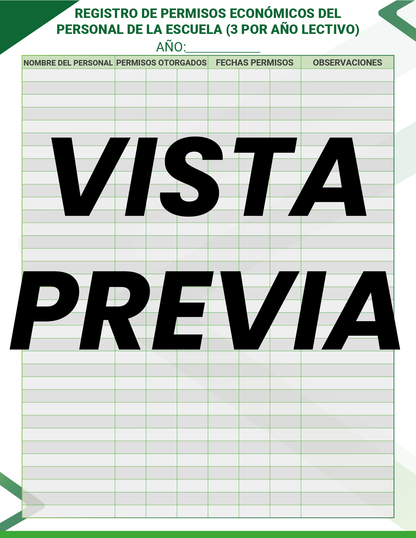 Agenda Formal Verde DIRECTOR Primaria