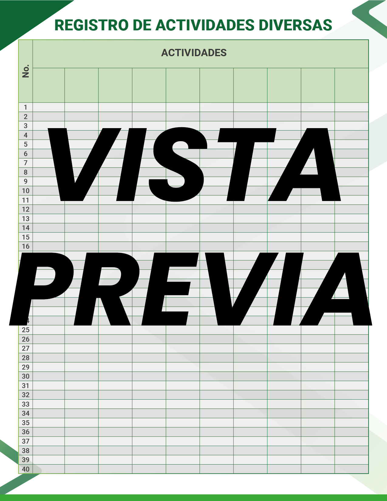 Agenda Formal Verde DIRECTOR Primaria