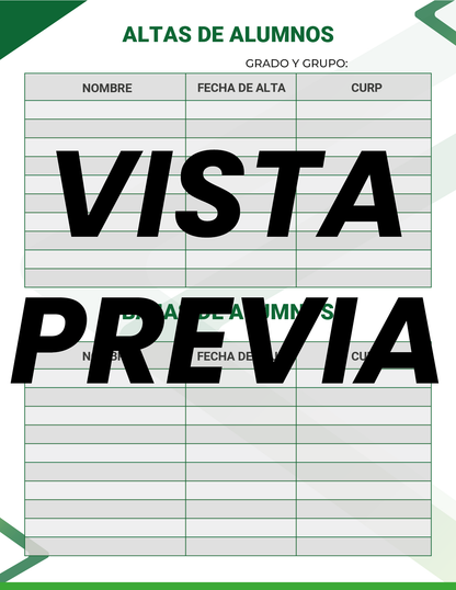 Agenda Formal Verde DIRECTOR Primaria