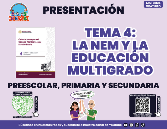 Presentación CTE TEMA 4: LA NEM Y LA EDUCACIÓN MULTIGRADO