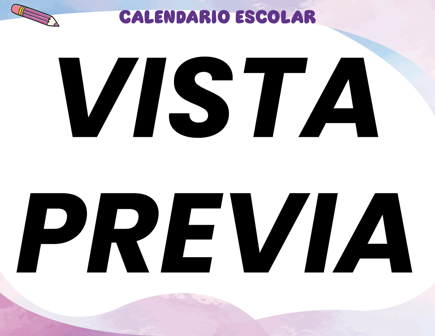 Agenda Colorida SUPERVISOR Preescolar