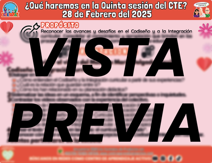 Infografía ¿Qué haremos en la quinta sesión del CTE? Docentes