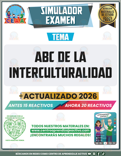 Simulador de Examen - ABC de la Interculturalidad en PDF