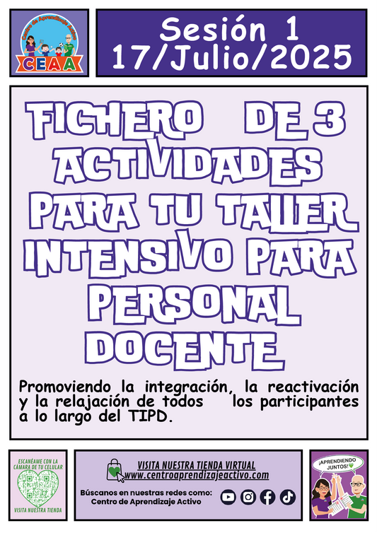 Actividades para tu Taller Intensivo Sesión 1 Julio 2025