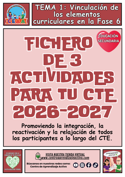 Fichero de 3 Actividades para tu CTE Educación Secundaria Tema 1