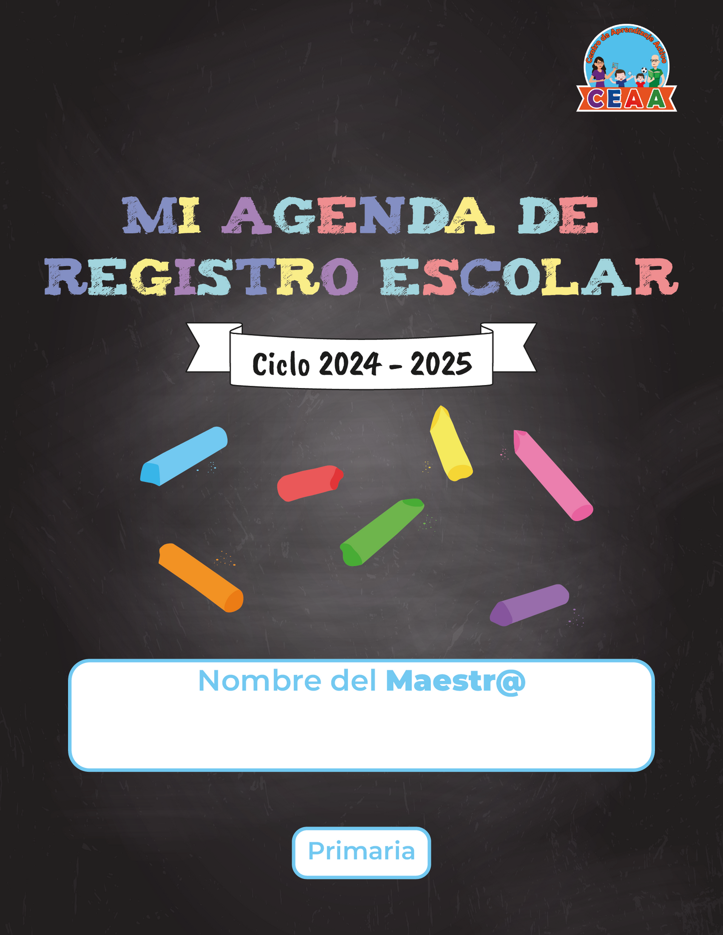 Agenda Gises MAESTRO Primaria Ciclo Escolar 2024 - 2025 en PDF