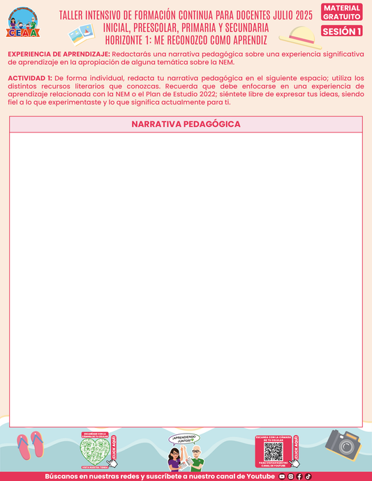 Formato de Productos Taller Intensivo Julio 2025 Sesión 1 en PDF