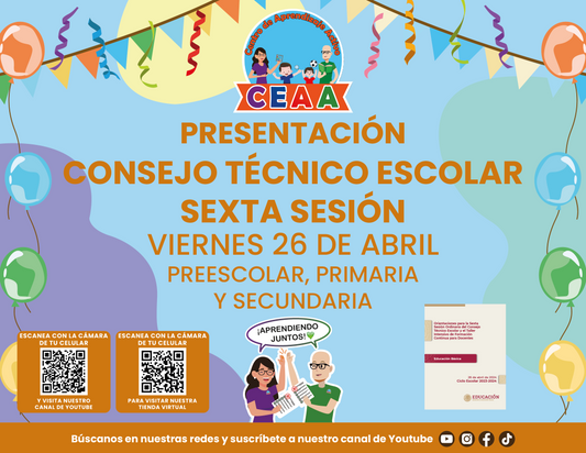 PRESENTACIÓN SEXTA SESIÓN CONSEJO TÉCNICO ESCOLAR PARA MAESTROS
