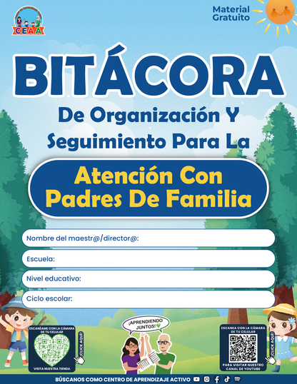 BITÁCORA PARA LA ORGANIZACIÓN Y SEGUIMIENTO PARA LA ATENCIÓN A MADRES Y PADRES DE FAMILIA V2 en PDF