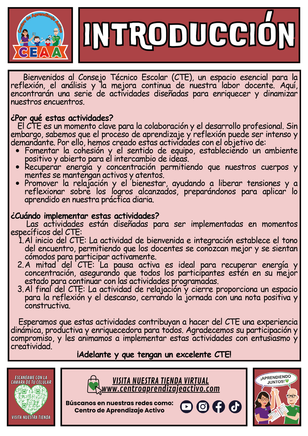 Fichero de 3 Actividades para tu CTE Educación Secundaria Tema 1