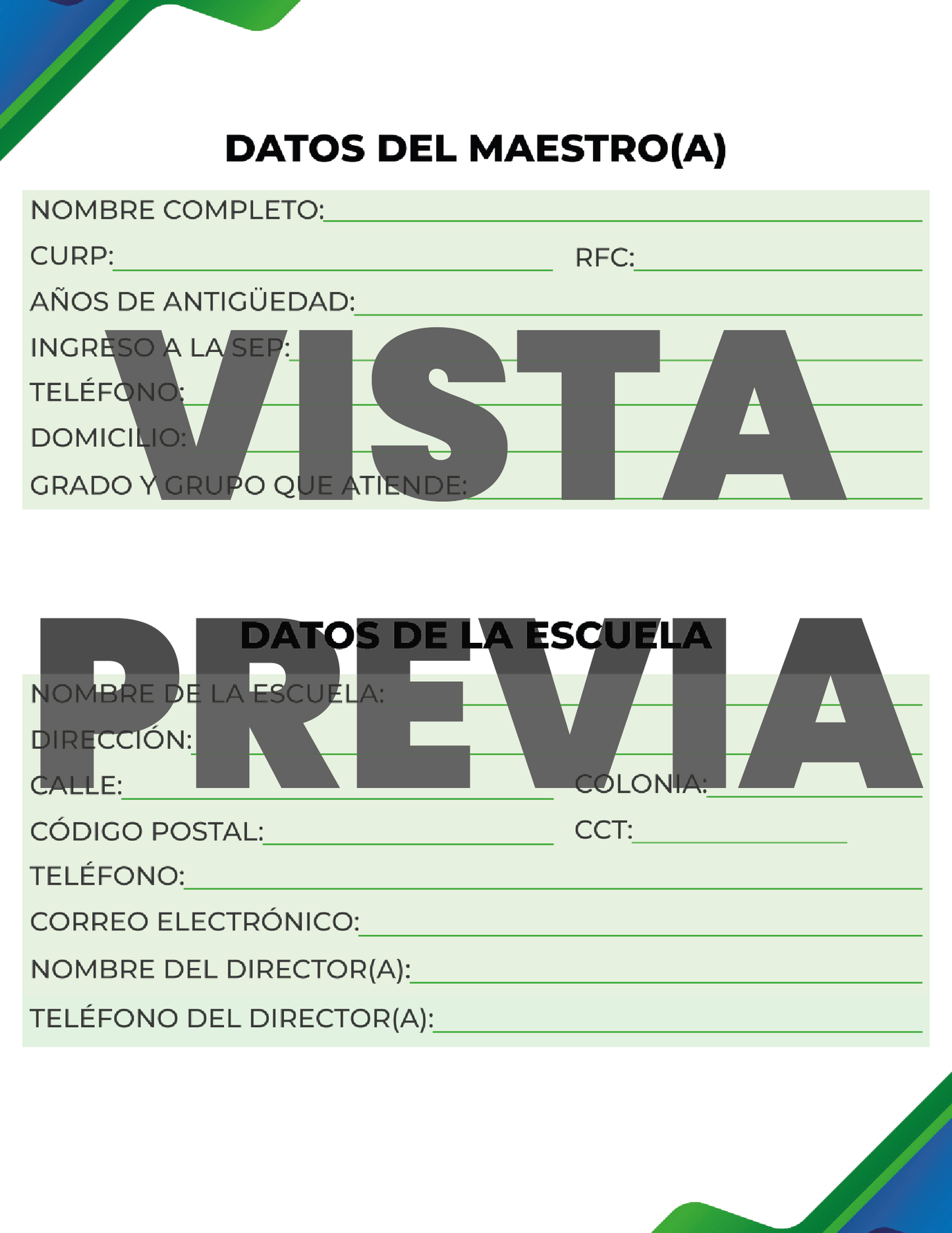 Agenda Formal MAESTRO Primaria Ciclo Escolar 2024 - 2025 en PDF
