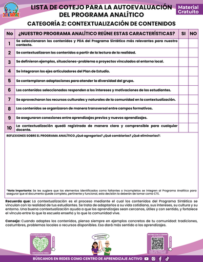 AUTOEVALUACIÓN DEL PROGRAMA ANALÍTICO en PDF