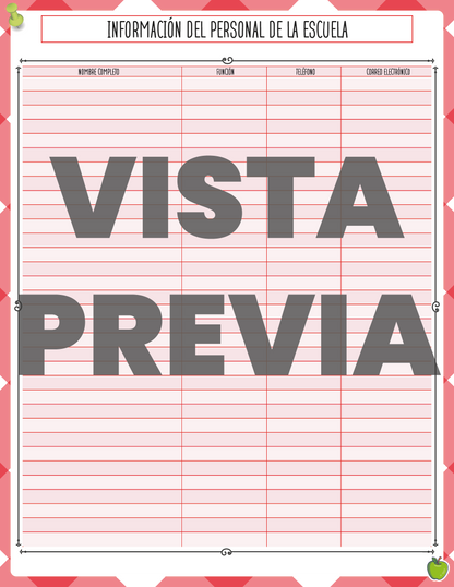 Agenda Roja DIRECTOR Primaria Ciclo Escolar 2024 - 2025 en PDF