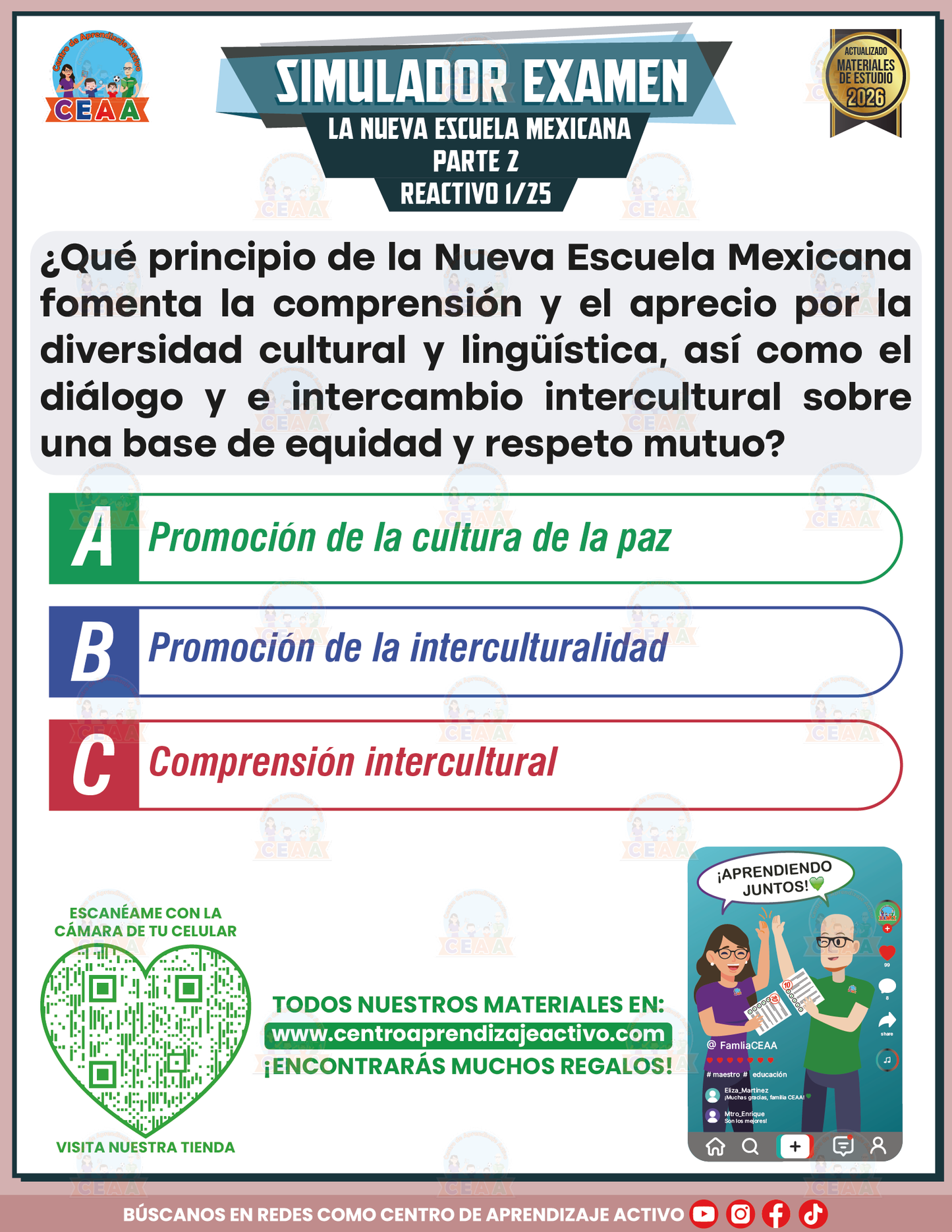 Simulador de Examen - La Nueva Escuela Mexicana Parte 2 en PDF