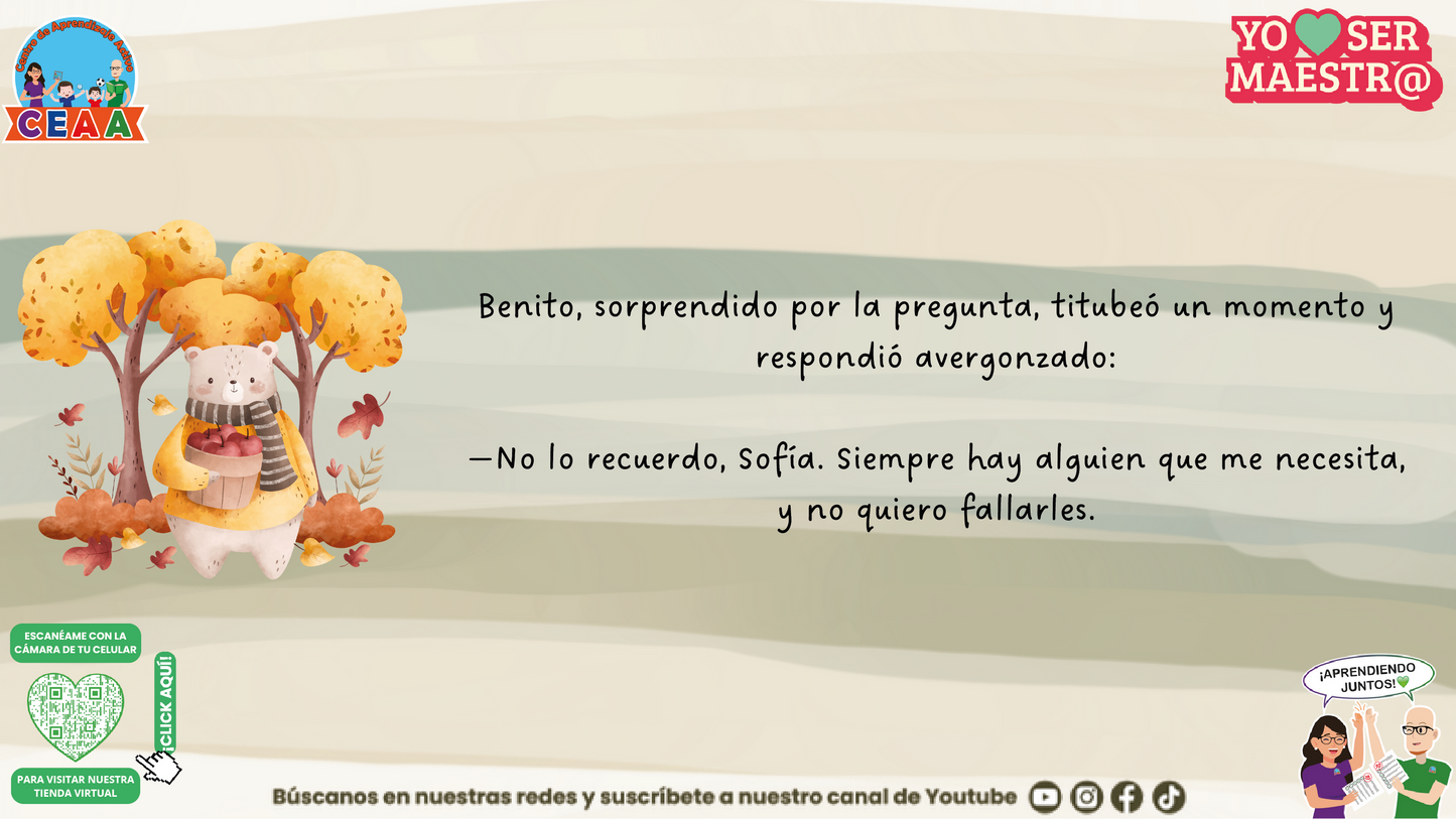 Historias para Maestros - El descanso de Benito en (Editable en PowerPoint)
