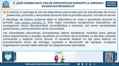 Resumen CTE Sesión 1 Tema: NUEVO ACUERDO 09/09/26 SOBRE EL USO RESPONSABLE Y SEGURO DE DISPOSITIVOS DIGITALES PERSONALES Y TECNOLOGÍAS DE APRENDIZAJE ¿QUÉ NOS CORRESPONDE HACER COMO ESCUELA? en PDF