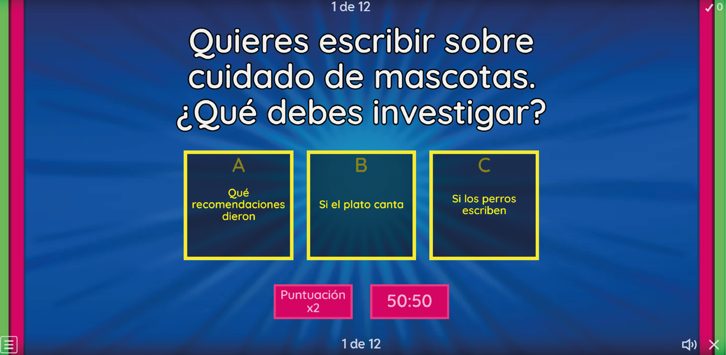 4 JUEGOS INTERACTIVOS POR CONTENIDO PARA TUS CLASES - Fase 3 - LENGUAJES - Contenido 11
