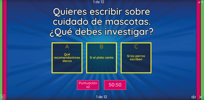4 JUEGOS INTERACTIVOS POR CONTENIDO PARA TUS CLASES - Fase 3 - LENGUAJES - Contenido 11