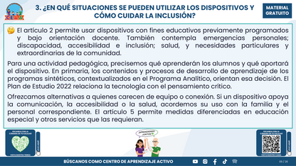 Resumen CTE Sesión 1 Tema: NUEVO ACUERDO 09/09/26 SOBRE EL USO RESPONSABLE Y SEGURO DE DISPOSITIVOS DIGITALES PERSONALES Y TECNOLOGÍAS DE APRENDIZAJE ¿QUÉ NOS CORRESPONDE HACER COMO ESCUELA? en PDF