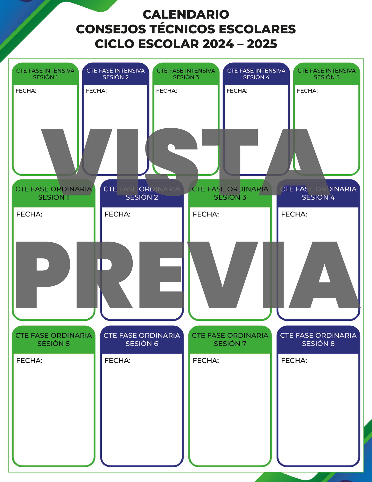 Agenda Formal MAESTRO Primaria Ciclo Escolar 2024 - 2025 en PDF