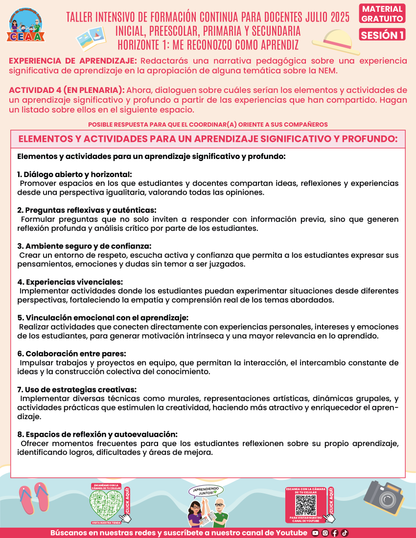 Formato de Productos Taller Intensivo Julio 2025 Sesión 1 en PDF