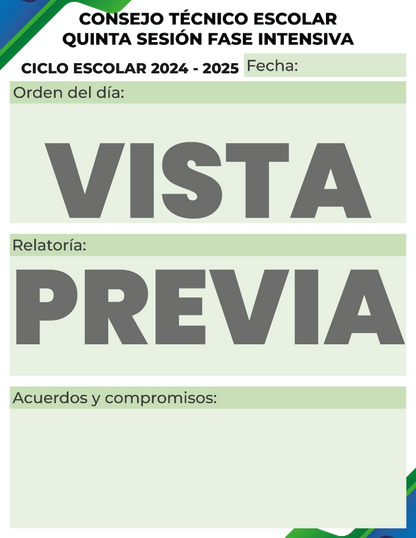 Agenda Formal MAESTRO Preescolar Ciclo Escolar 2024 - 2025 en PDF