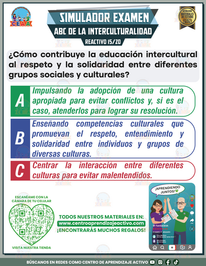Simulador de Examen - ABC de la Interculturalidad en PDF