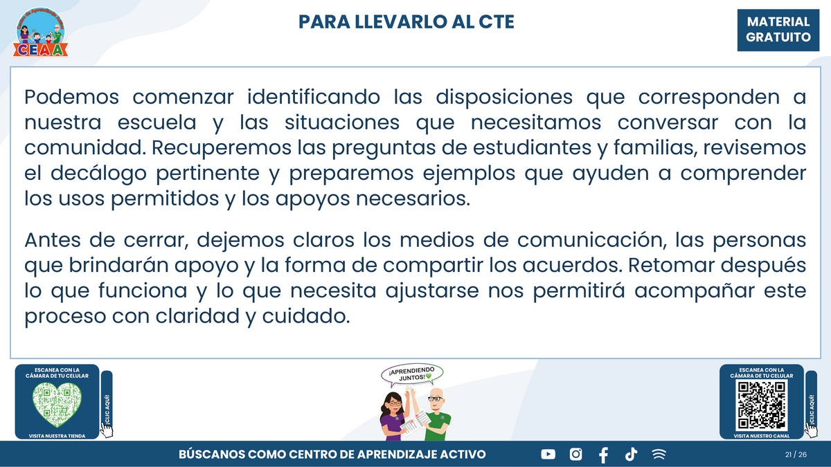 Resumen CTE Sesión 1 Tema: NUEVO ACUERDO 09/09/26 SOBRE EL USO RESPONSABLE Y SEGURO DE DISPOSITIVOS DIGITALES PERSONALES Y TECNOLOGÍAS DE APRENDIZAJE ¿QUÉ NOS CORRESPONDE HACER COMO ESCUELA? en PDF