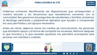 Resumen CTE Sesión 1 Tema: NUEVO ACUERDO 09/09/26 SOBRE EL USO RESPONSABLE Y SEGURO DE DISPOSITIVOS DIGITALES PERSONALES Y TECNOLOGÍAS DE APRENDIZAJE ¿QUÉ NOS CORRESPONDE HACER COMO ESCUELA? en PDF