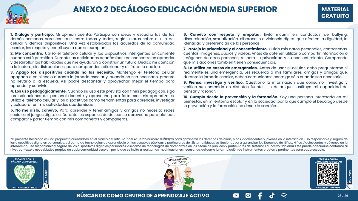 Resumen CTE Sesión 1 Tema: NUEVO ACUERDO 09/09/26 SOBRE EL USO RESPONSABLE Y SEGURO DE DISPOSITIVOS DIGITALES PERSONALES Y TECNOLOGÍAS DE APRENDIZAJE ¿QUÉ NOS CORRESPONDE HACER COMO ESCUELA? en PDF