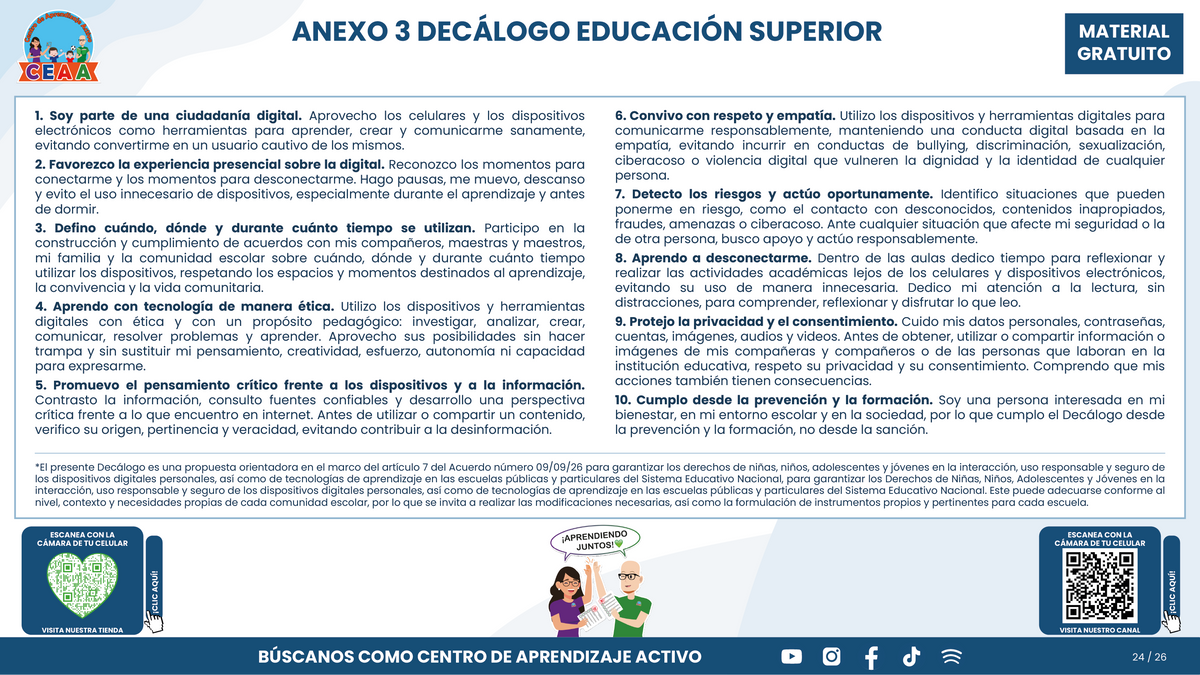 Resumen CTE Sesión 1 Tema: NUEVO ACUERDO 09/09/26 SOBRE EL USO RESPONSABLE Y SEGURO DE DISPOSITIVOS DIGITALES PERSONALES Y TECNOLOGÍAS DE APRENDIZAJE ¿QUÉ NOS CORRESPONDE HACER COMO ESCUELA? en PDF