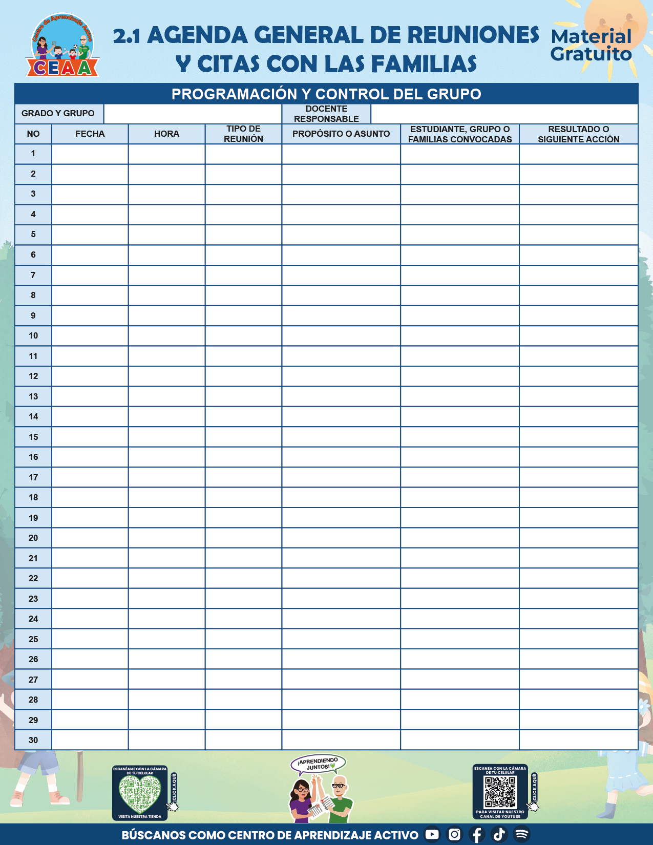 BITÁCORA PARA LA ORGANIZACIÓN Y SEGUIMIENTO PARA LA ATENCIÓN A MADRES Y PADRES DE FAMILIA V2 en PDF