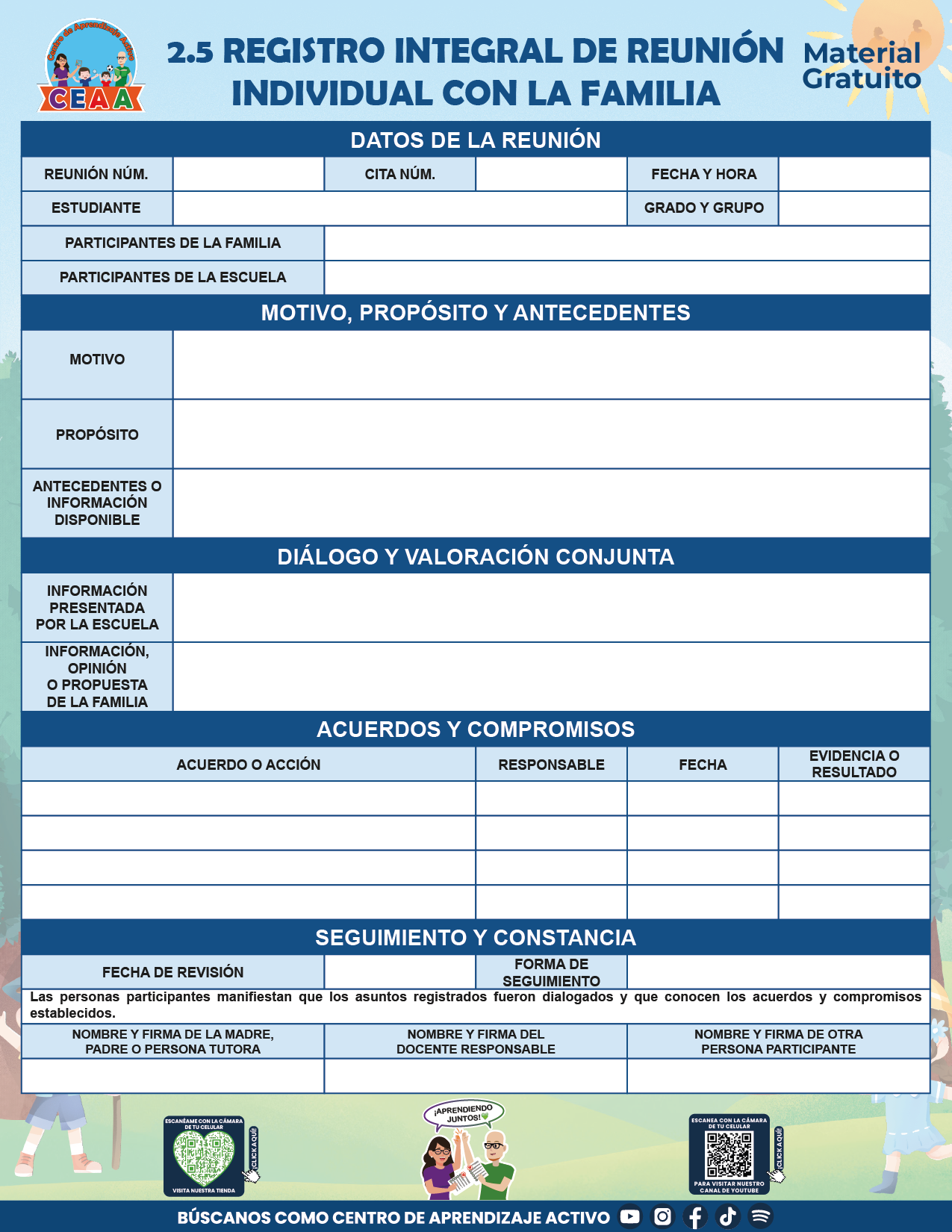 BITÁCORA PARA LA ORGANIZACIÓN Y SEGUIMIENTO PARA LA ATENCIÓN A MADRES Y PADRES DE FAMILIA V2 en PDF
