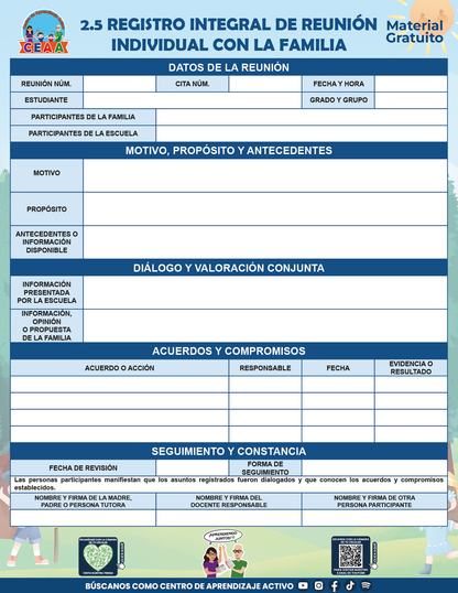 BITÁCORA PARA LA ORGANIZACIÓN Y SEGUIMIENTO PARA LA ATENCIÓN A MADRES Y PADRES DE FAMILIA V2 en PDF
