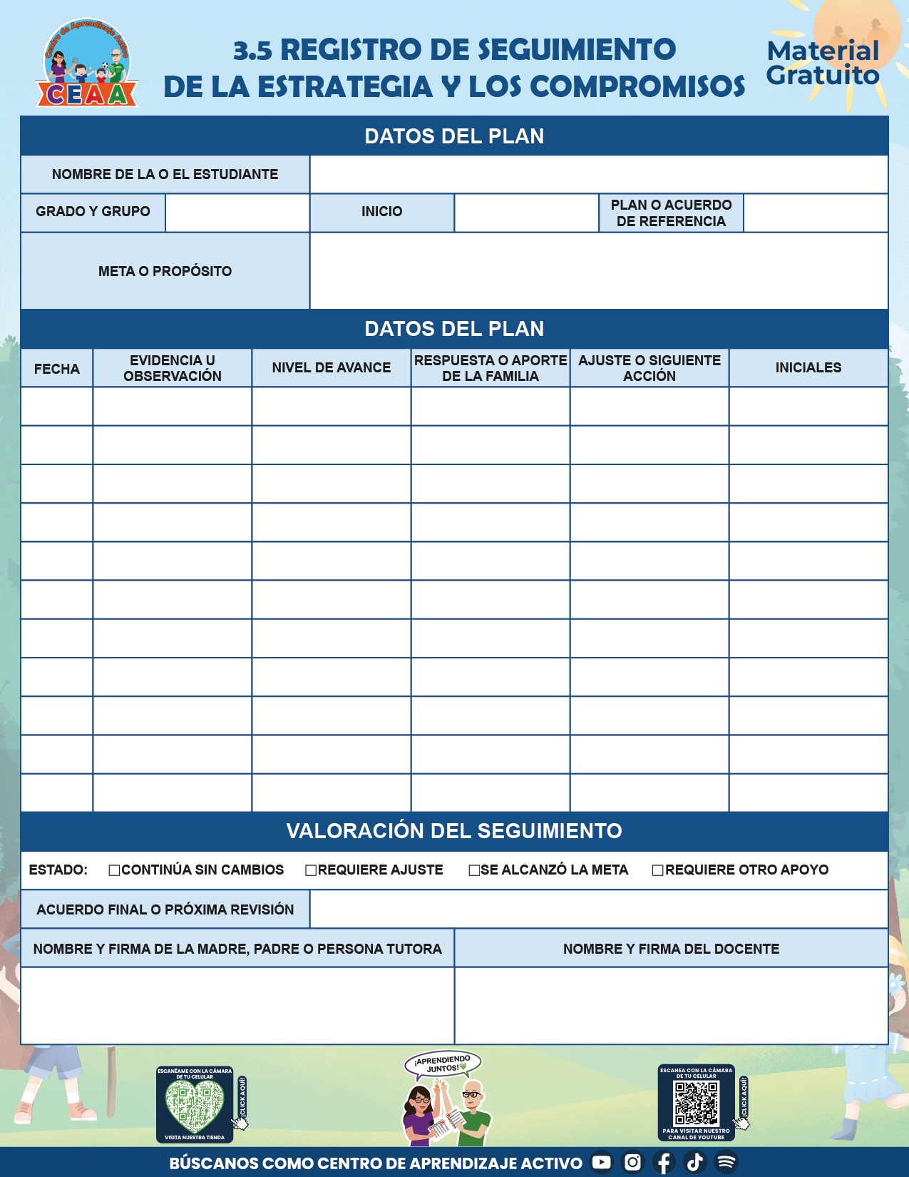 BITÁCORA PARA LA ORGANIZACIÓN Y SEGUIMIENTO PARA LA ATENCIÓN A MADRES Y PADRES DE FAMILIA V2 en PDF