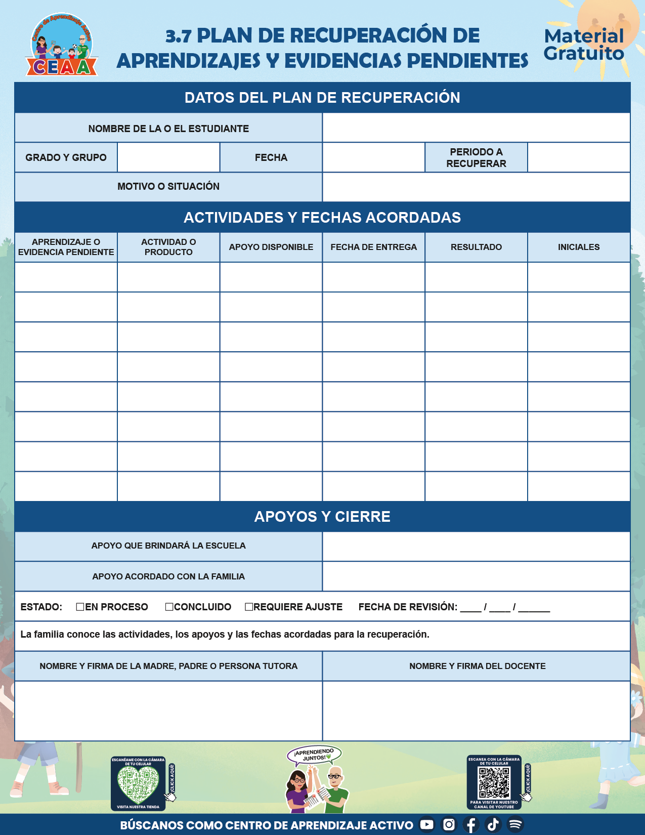 BITÁCORA PARA LA ORGANIZACIÓN Y SEGUIMIENTO PARA LA ATENCIÓN A MADRES Y PADRES DE FAMILIA V2 en PDF
