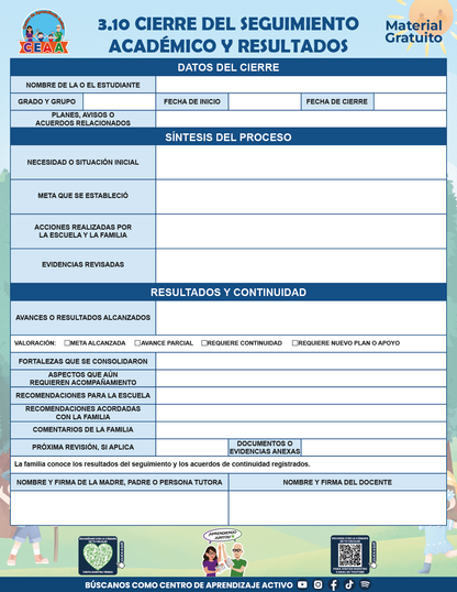 BITÁCORA PARA LA ORGANIZACIÓN Y SEGUIMIENTO PARA LA ATENCIÓN A MADRES Y PADRES DE FAMILIA V2 en PDF