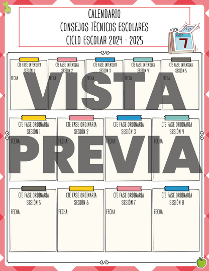 Agenda Roja DIRECTOR Primaria Ciclo Escolar 2024 - 2025 en PDF