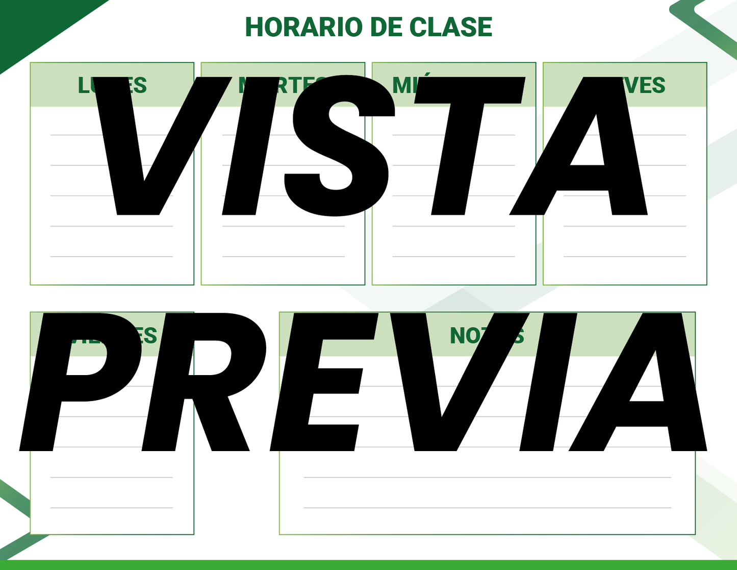 Agenda Formal Verde MAESTRO Secundaria